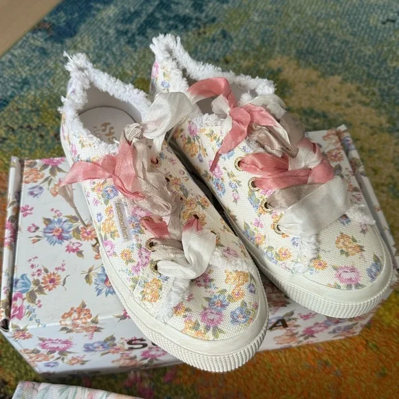 NWT love shack fancy x superga sneakers - Picture 5 of 11